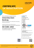 Sertifikat ISO 21001:2018